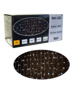 100 LED zavesa, belo svetlo